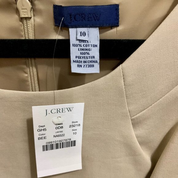 J.Crew Fitted Dress in taupe - Picture 3 of 9